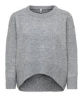 Only Pullover Onlalivia Donna 15383977 Medium Grey Melange - Grigio