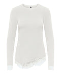 Only Maglia Onlglamour Donna 15384227 Cloud Dancer - Bianco