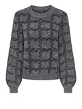 Only Pullover Donna 15384441 Dark Grey Melange - Grigio