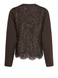 Only Maglia Onllania Donna 15384513 Coffee Bean - Marrone