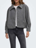 Only Giubbino Donna 15384778 Dark Grey Melange - Grigio