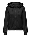 Only Felpa Zip Onlbest Donna 15384783 Black - Nero