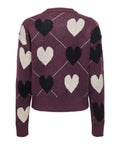Only Cardigan Donna 15384843 - Bordeaux