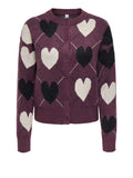Only Cardigan Donna 15384843 - Bordeaux
