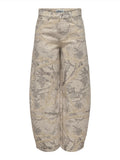 Only Jeans Baggy Donna 15388200 Oatmeal - Avorio