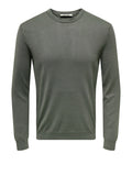 Only e Sons Pullover Onswyler Uomo 22020088 Beluga - Verde