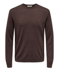 Only e Sons Pullover Onswyler Uomo 22020088 Coffee Bean - Marrone