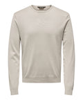 Only e Sons Pullover Onswyler Uomo 22020088 Silver Lining - Avorio