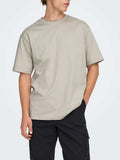 Only e Sons T-shirt Onsfred Life Uomo 22022532 Silver Lining - Avorio