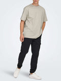 Only e Sons T-shirt Onsfred Life Uomo 22022532 Silver Lining - Avorio