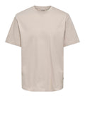 Only e Sons T-shirt Onsfred Life Uomo 22022532 Silver Lining - Avorio