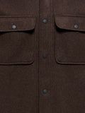 Only e Sons Camicia Casual Onsash Ovr Woolen Look Uomo 22023564 Demitasse - Marrone