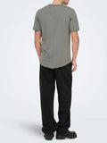Only e Sons Jeans Straight Onsfade Loose Uomo 22026778 Washed Black - Nero