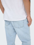 Only e Sons Jeans Straight Onsedge Straight Uomo 22026986 - Denim