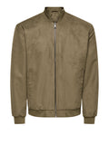 Only e Sons Giubbino Onslucas Fake Suede Bomber Uomo 22027463 Teak - Marrone