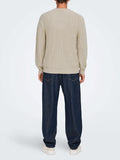 Only e Sons Pullover Onsrosu Uomo 22031545 Silver Lining - Avorio