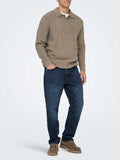 Only e Sons Pullover Uomo 22033324 Walnut - Marrone