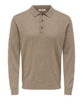 Only e Sons Polo Onsloui Uomo 22033758 Desert Taupe - Beige