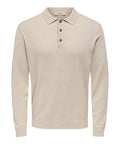 Only e Sons Polo Onsloui Uomo 22033758 Oatmeal - Avorio