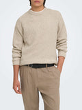 Only e Sons Pullover Onsjoin Uomo 22034670 Silver Lining - Avorio