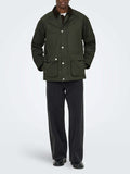 Only e Sons Giubbino Uomo 22034876 Rosin - Verde