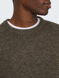 Only e Sons Pullover Onswake Uomo 22035048 Demitasse - Marrone