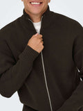 Only e Sons Cardigan Onsblake Uomo 22035808 Coffee Bean - Marrone