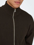Only e Sons Cardigan Onsblake Uomo 22035808 Coffee Bean - Marrone