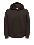 Only e Sons Felpa Cappuccio Onsceres Uomo 22036786 Coffee Bean - Marrone