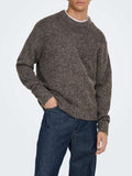 Only e Sons Pullover Uomo 22037584 Demitasse - Marrone