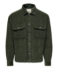 Only e Sons Camicia Uomo 22038631 Beluga - Verde