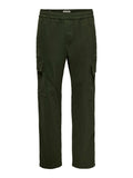 Only e Sons Pantalone Cargo Onsfade Loose Uomo 22038667 Forest Night - Verde
