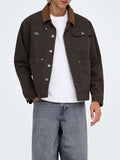 Only e Sons Giubbino Onsricky Uomo 22038706 Licorice - Marrone