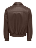 Only e Sons Giubbino di Pelle Onsrex Uomo 22038709 Hot Fudge - Marrone
