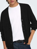 Only e Sons Cardigan Onsrome Uomo 22038910 Black - Nero