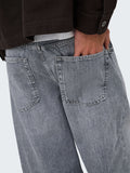 Only e Sons Jeans Wide Onskayce Barrel Uomo 22039164 Medium Grey Denim - Grigio