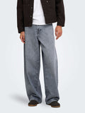 Only e Sons Jeans Wide Onskayce Barrel Uomo 22039164 Medium Grey Denim - Grigio