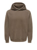 only e sons felpa cappuccio onslarry eflow uomo 22039316 tarmac marrone 168635672