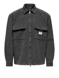 Only e Sons Giubbino Uomo 22039321 Grey Pinstripe - Grigio