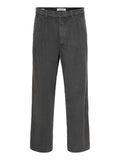 Only e Sons Pantalone Chino Uomo 22039332 Grey Pinstripe - Grigio