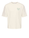 Only e Sons T-shirt Onsaxel Scribble Uomo 22039601 Egret - Bianco