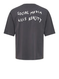 Only e Sons T-shirt Onsaxel Scribble Uomo 22039601 Grey Pinstripe - Grigio