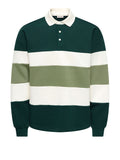 Only e Sons Felpa Onsbenedict Ls Rubgy Uomo 22039816 Pine Grove - Verde