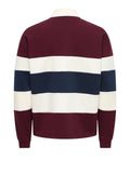 Only e Sons Felpa Onsbenedict Ls Rubgy Uomo 22039816 Port Royale - Bordeaux