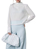 patrizia pepe blusa donna 2c0062a8i1 bianco 163815035