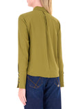 Patrizia Pepe Camicia Casual Donna 2C0072A8I1 Lizard Green - Verde