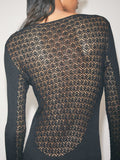 Patrizia Pepe Vestito Longuette Donna 8A0371KK014 - Nero