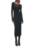 Patrizia Pepe Vestito Longuette Donna 8A0371KK014 - Nero