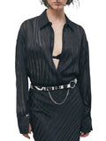 Patrizia Pepe Camicia Casual Donna 8C0341C0236 - Nero