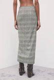 Patrizia Pepe Gonna Longuette Donna 8G0050C8003 Brown Check - Grigio